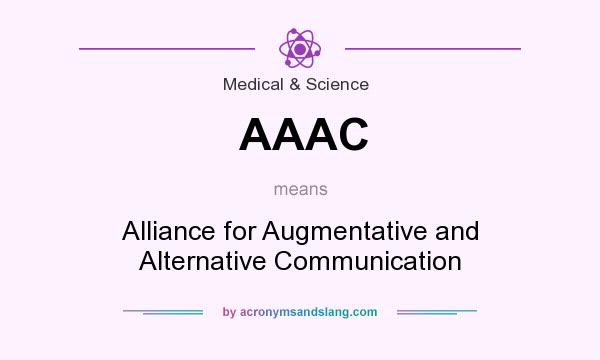 What does AAAC mean? It stands for Alliance for Augmentative and Alternative Communication