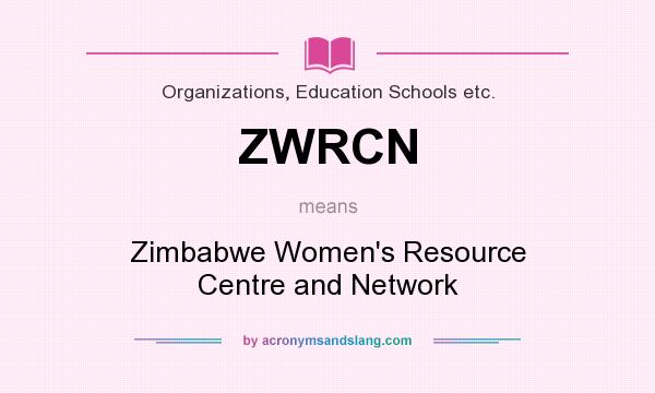 What does ZWRCN mean? It stands for Zimbabwe Women`s Resource Centre and Network
