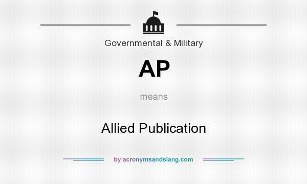 What does AP mean? It stands for Allied Publication