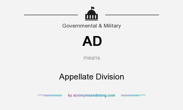 What does AD mean? It stands for Appellate Division