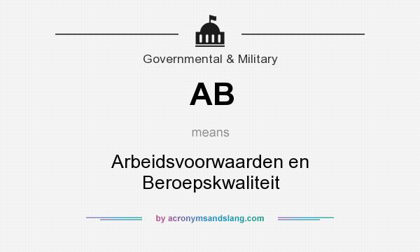 What does AB mean? It stands for Arbeidsvoorwaarden en Beroepskwaliteit
