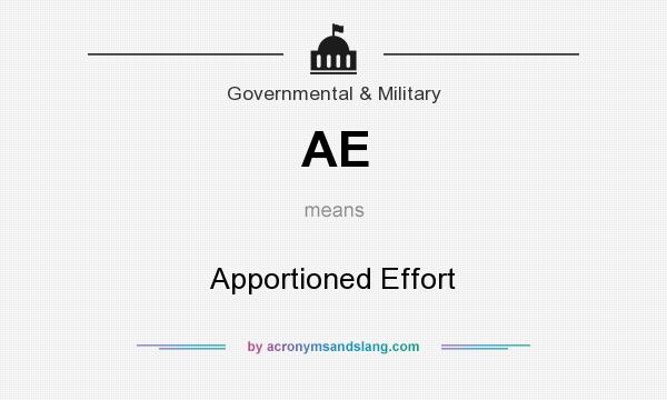What does AE mean? It stands for Apportioned Effort