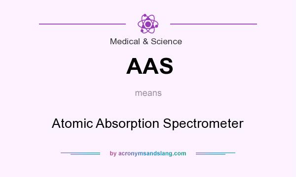 What does AAS mean? It stands for Atomic Absorption Spectrometer