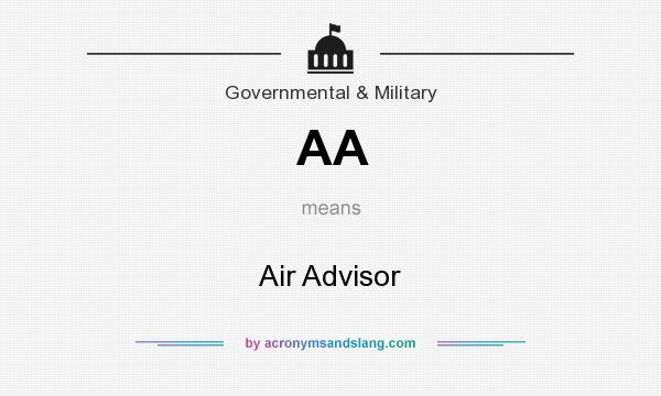 What does AA mean? It stands for Air Advisor