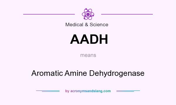 What does AADH mean? It stands for Aromatic Amine Dehydrogenase