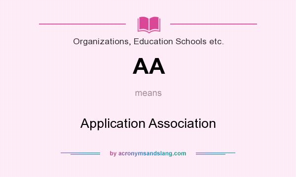 What does AA mean? It stands for Application Association