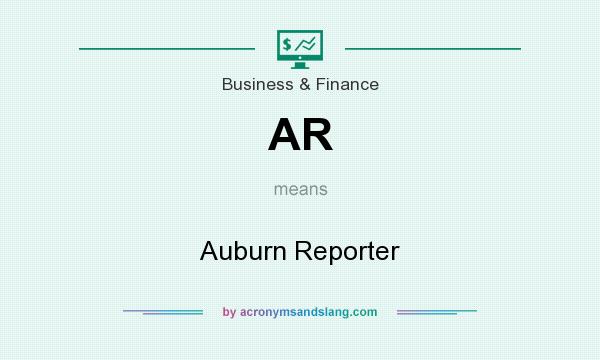 What does AR mean? It stands for Auburn Reporter