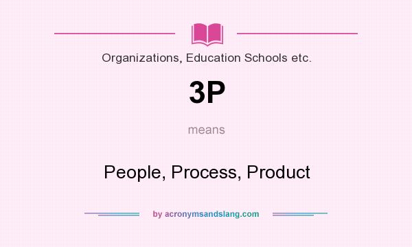 What does 3P mean? It stands for People, Process, Product