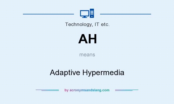 What does AH mean? It stands for Adaptive Hypermedia