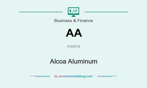 What does AA mean? It stands for Alcoa Aluminum