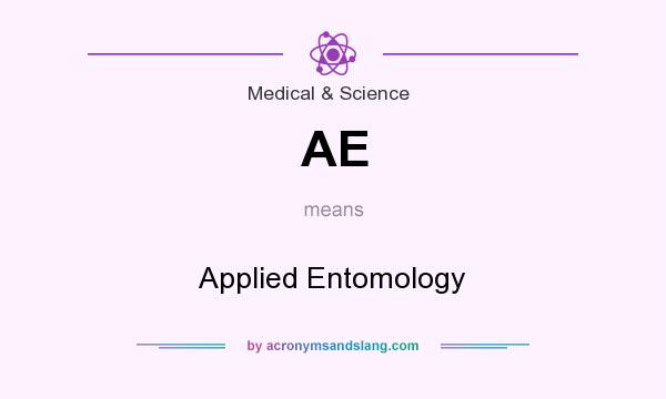 What does AE mean? It stands for Applied Entomology