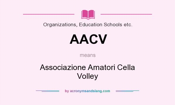 What does AACV mean? It stands for Associazione Amatori Cella Volley