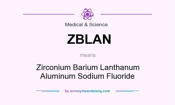 What does ZBLAN mean? It stands for Zirconium Barium Lanthanum Aluminum Sodium Fluoride