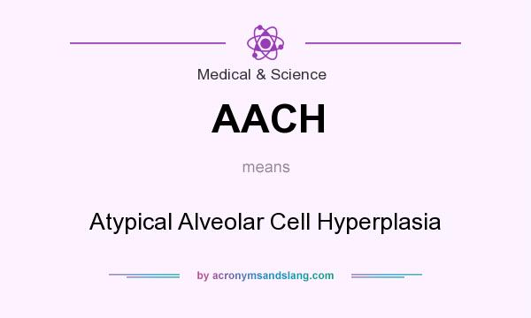 What does AACH mean? It stands for Atypical Alveolar Cell Hyperplasia