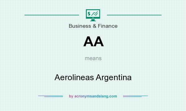 What does AA mean? It stands for Aerolineas Argentina