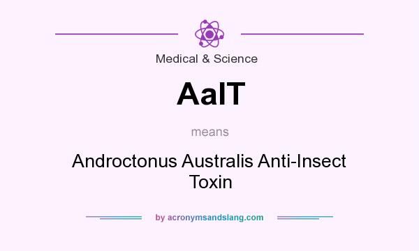 What does AaIT mean? It stands for Androctonus Australis Anti-Insect Toxin