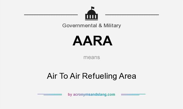 What does AARA mean? It stands for Air To Air Refueling Area