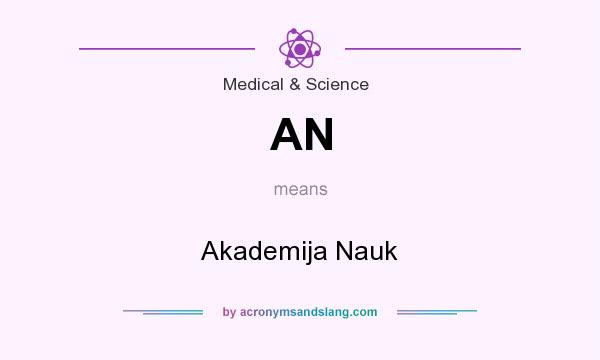 What does AN mean? It stands for Akademija Nauk