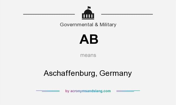 What does AB mean? It stands for Aschaffenburg, Germany