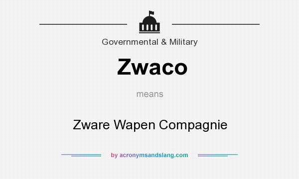 What does Zwaco mean? It stands for Zware Wapen Compagnie