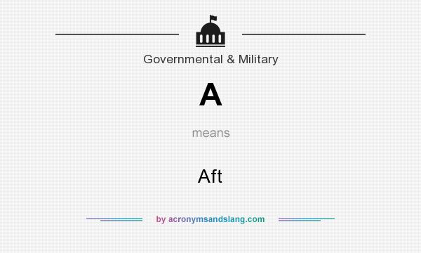 What does A mean? It stands for Aft