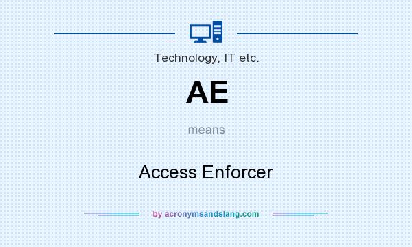 What does AE mean? It stands for Access Enforcer