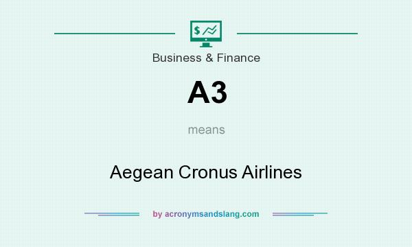 What does A3 mean? It stands for Aegean Cronus Airlines