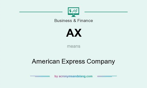 What does AX mean? It stands for American Express Company