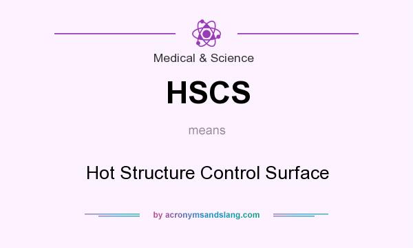 What does HSCS mean? It stands for Hot Structure Control Surface