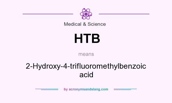 What does HTB mean? It stands for 2-Hydroxy-4-trifluoromethylbenzoic acid