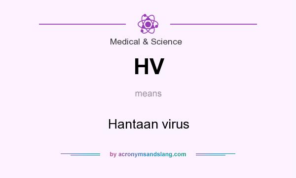 What does HV mean? It stands for Hantaan virus