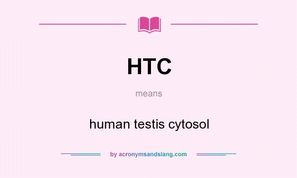 What does HTC mean? It stands for human testis cytosol