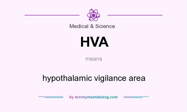 What does HVA mean? It stands for hypothalamic vigilance area