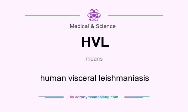 What does HVL mean? It stands for human visceral leishmaniasis
