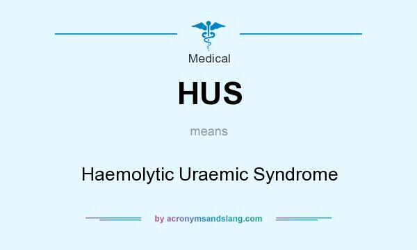 What does HUS mean? It stands for Haemolytic Uraemic Syndrome