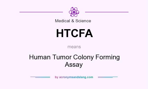 What does HTCFA mean? It stands for Human Tumor Colony Forming Assay