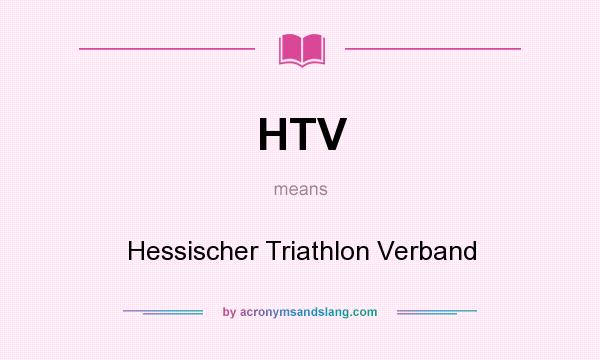 What does HTV mean? It stands for Hessischer Triathlon Verband