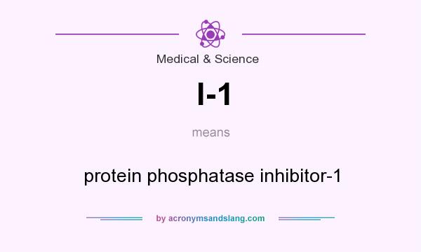 What does I-1 mean? It stands for protein phosphatase inhibitor-1