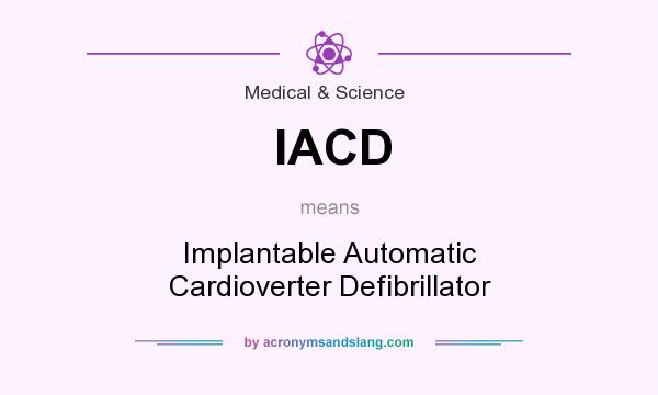 What does IACD mean? It stands for Implantable Automatic Cardioverter Defibrillator