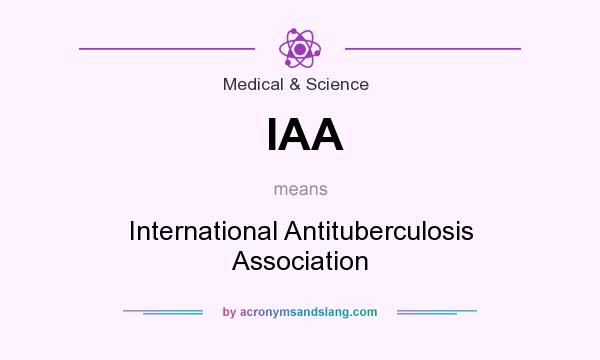 What does IAA mean? It stands for International Antituberculosis Association
