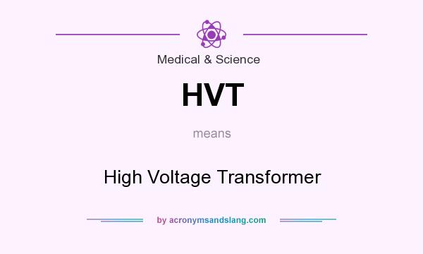 What does HVT mean? It stands for High Voltage Transformer