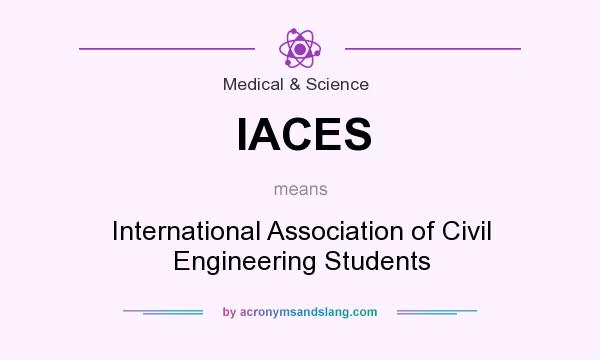 What does IACES mean? It stands for International Association of Civil Engineering Students