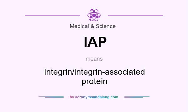 What does IAP mean? It stands for integrin/integrin-associated protein