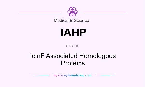 What does IAHP mean? It stands for IcmF Associated Homologous Proteins