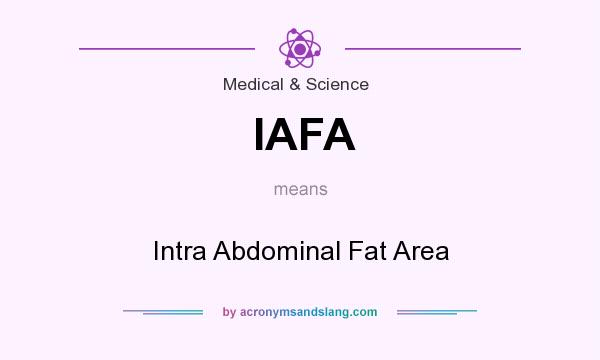 What does IAFA mean? It stands for Intra Abdominal Fat Area