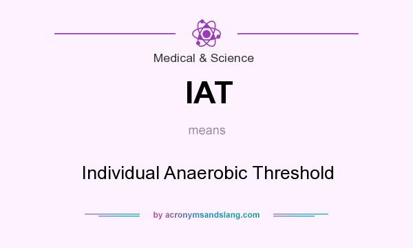 What does IAT mean? It stands for Individual Anaerobic Threshold