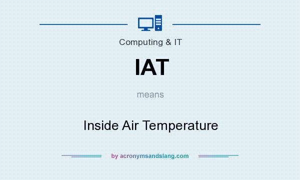 What does IAT mean? It stands for Inside Air Temperature