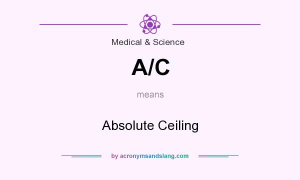What does A/C mean? It stands for Absolute Ceiling