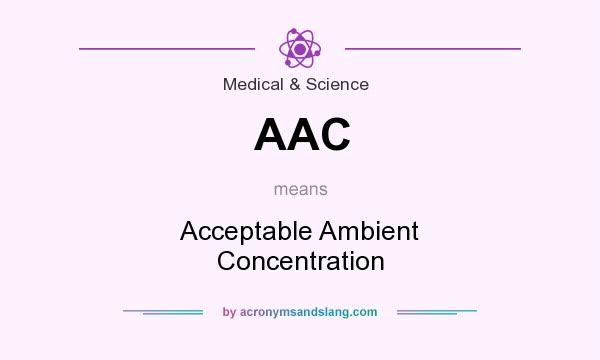 What does AAC mean? It stands for Acceptable Ambient Concentration