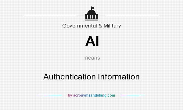 What does AI mean? It stands for Authentication Information